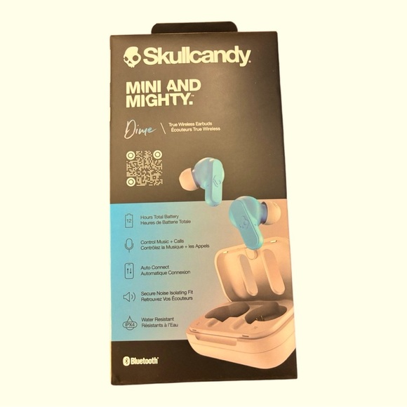 Pre-Owned Skullcandy Dime True Wireless In-Ear Earbuds - Light Gray/Blue - Picture 1 of 6